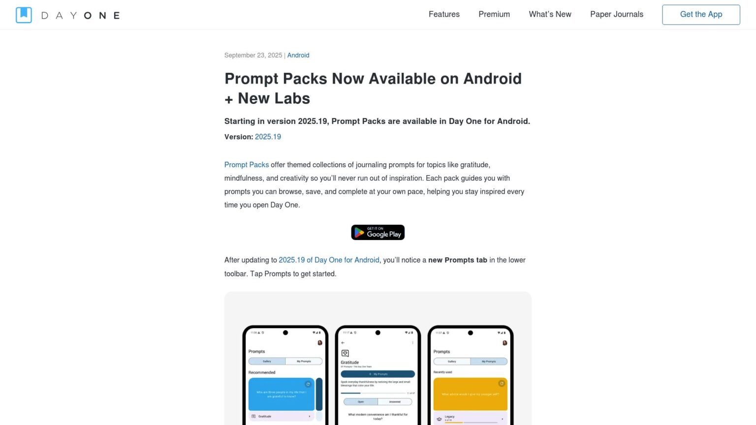 Promptly. Available Prompt Packs Now Available on Android + New Labs – Agile Writing